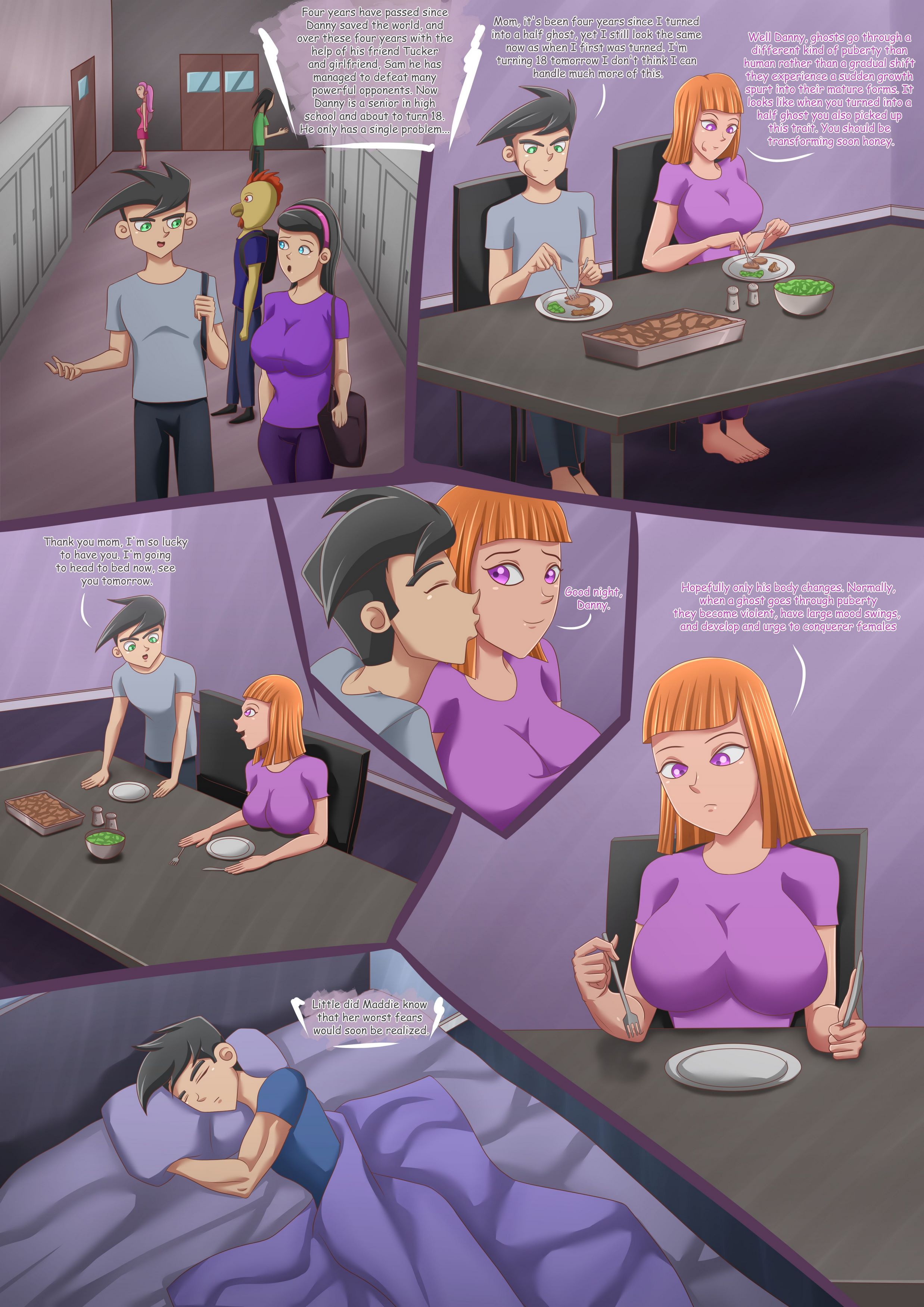 Danny’s Growth Spurt [Magnificent Sexy Gals], Danny’s Growth Spurt 1, page 2 of 26