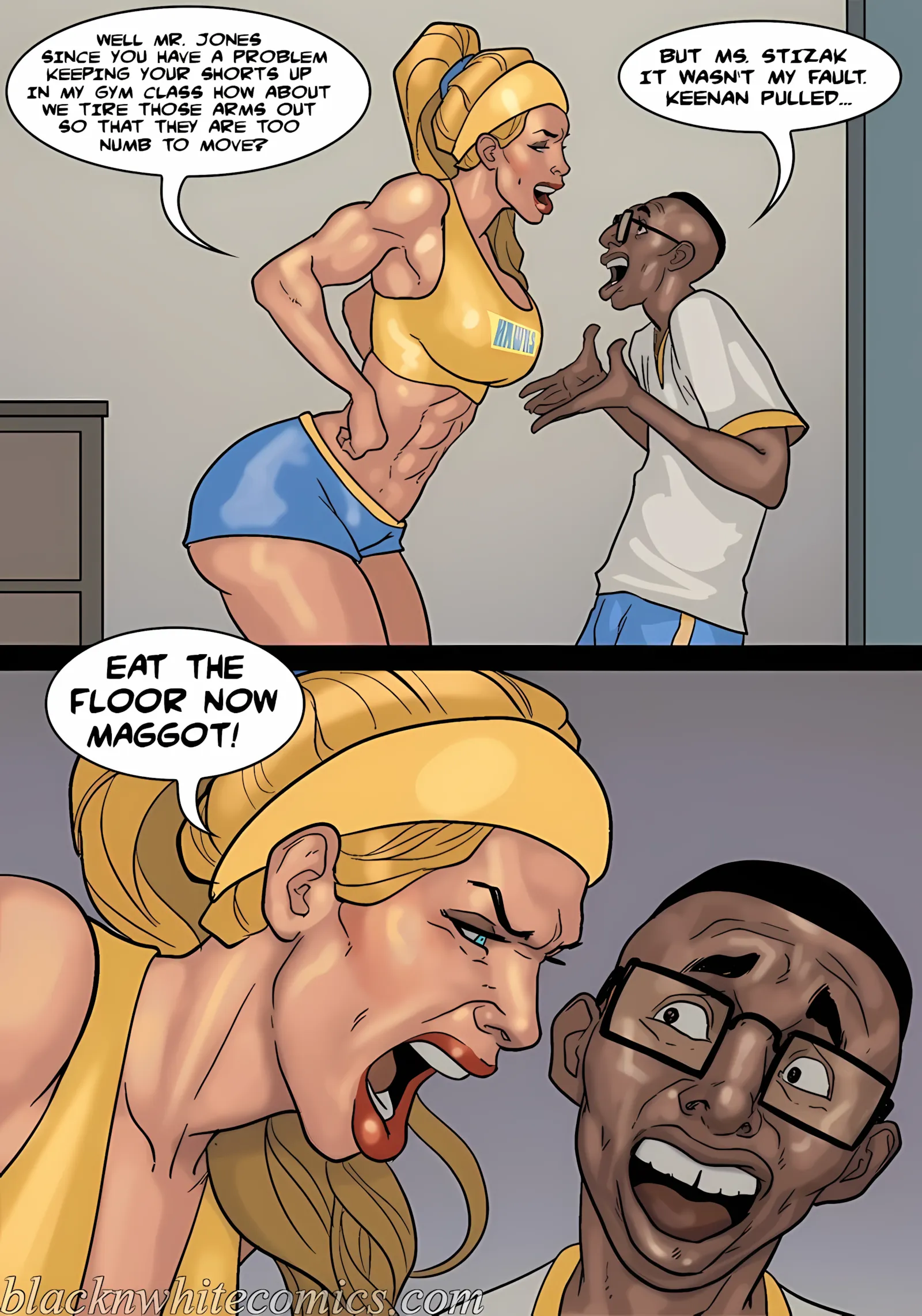 Detention [Yair], 3 . Detention - Part 3 [BlackNWhiteComics], page 55 of 181