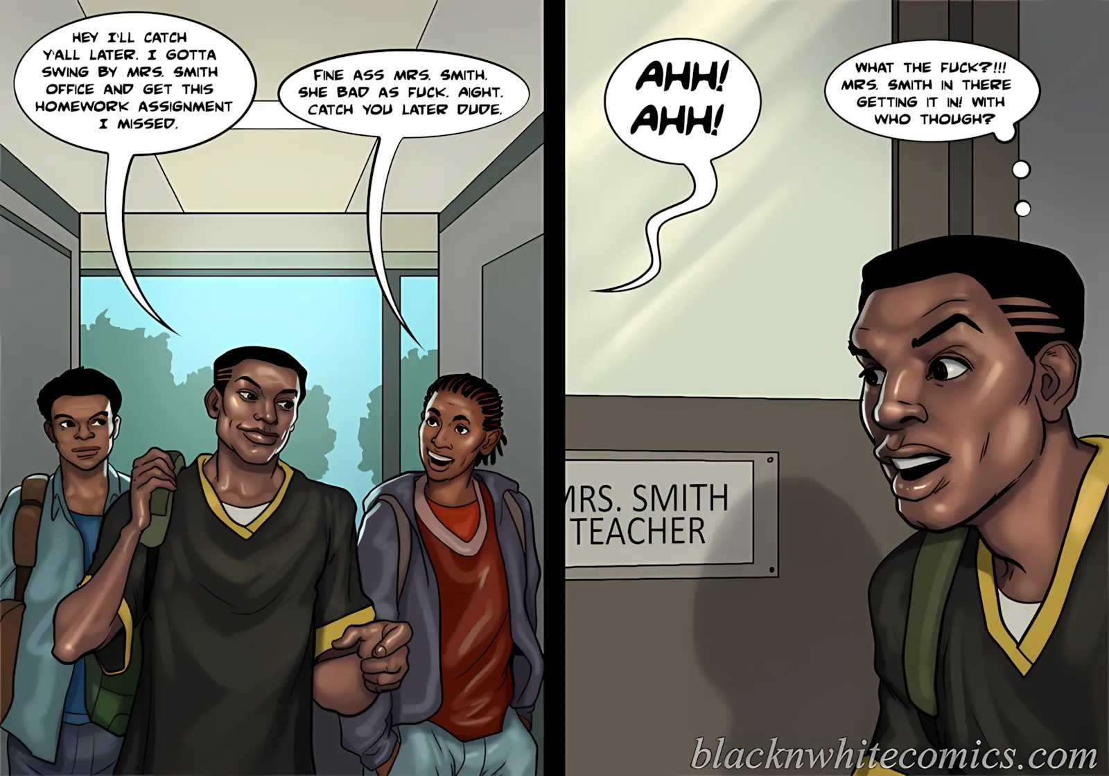 Detention [Yair], 2 . Detention - Part 2 [BlackNWhiteComics], page 42 of 59