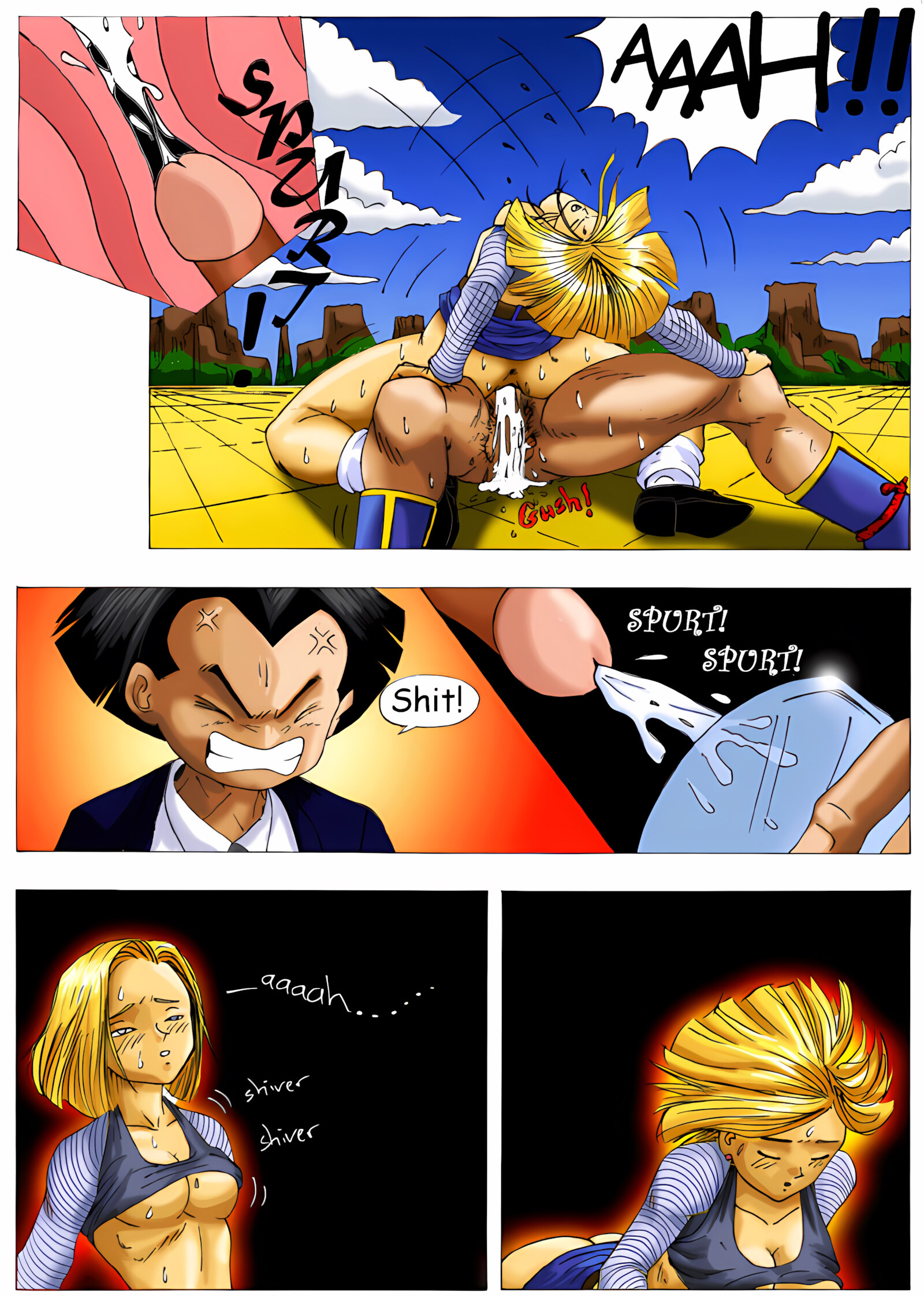 Dirty Fighting (Dragon Ball Z) [CUM], Dirty Fighting (Dragon Ball Z), page 15 of 19