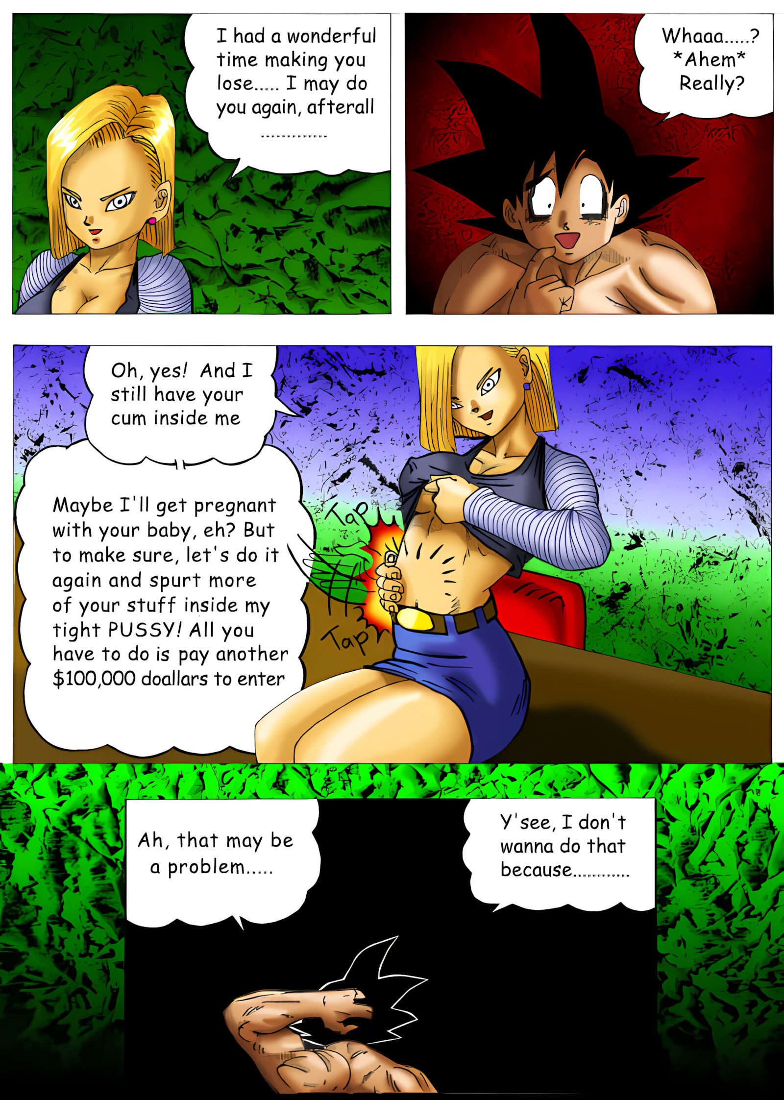Dirty Fighting (Dragon Ball Z) [CUM], Dirty Fighting (Dragon Ball Z), page 18 of 19