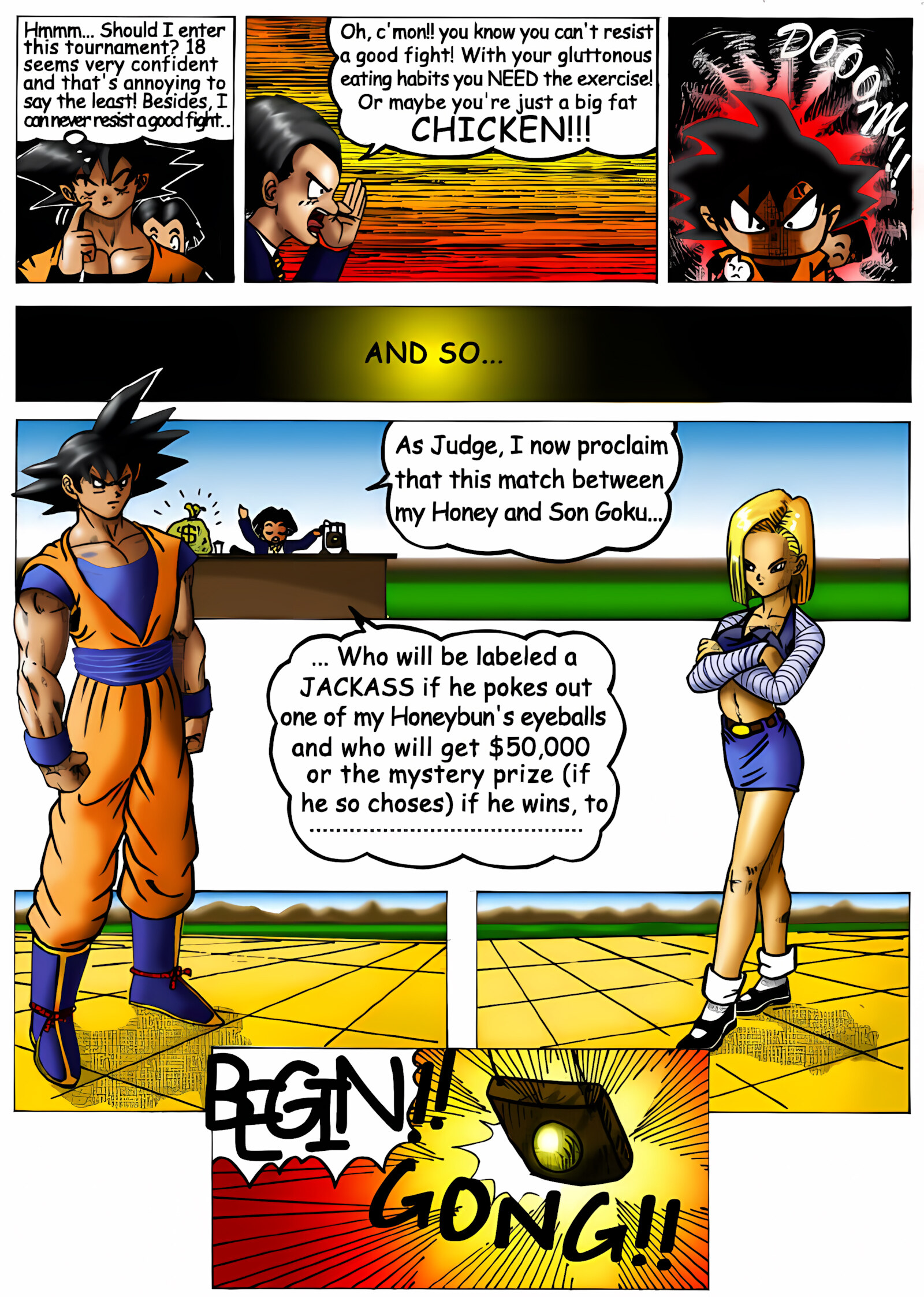 Dirty Fighting (Dragon Ball Z) [CUM], Dirty Fighting (Dragon Ball Z), page 5 of 19