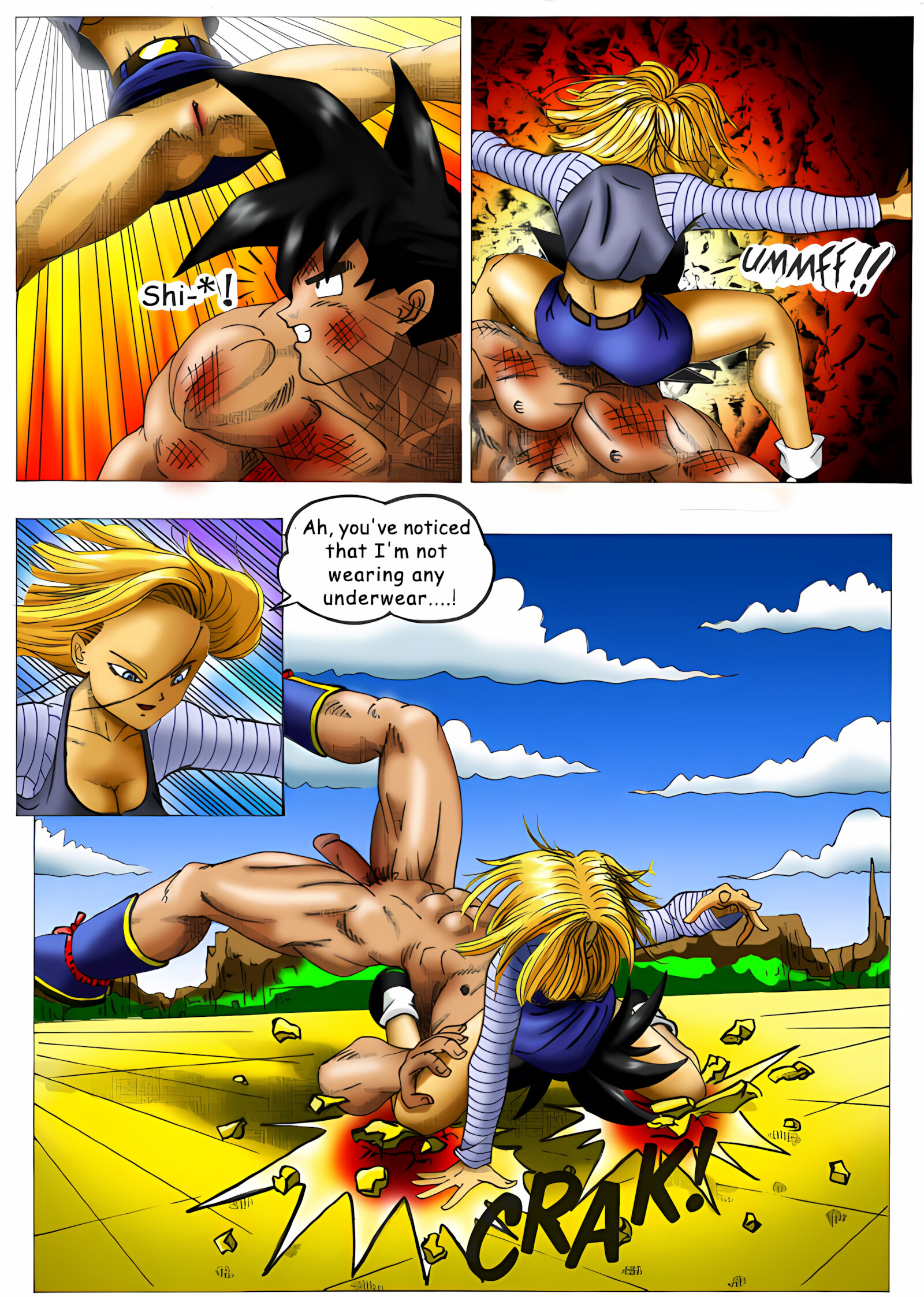 Dirty Fighting (Dragon Ball Z) [CUM], Dirty Fighting (Dragon Ball Z), page 7 of 19