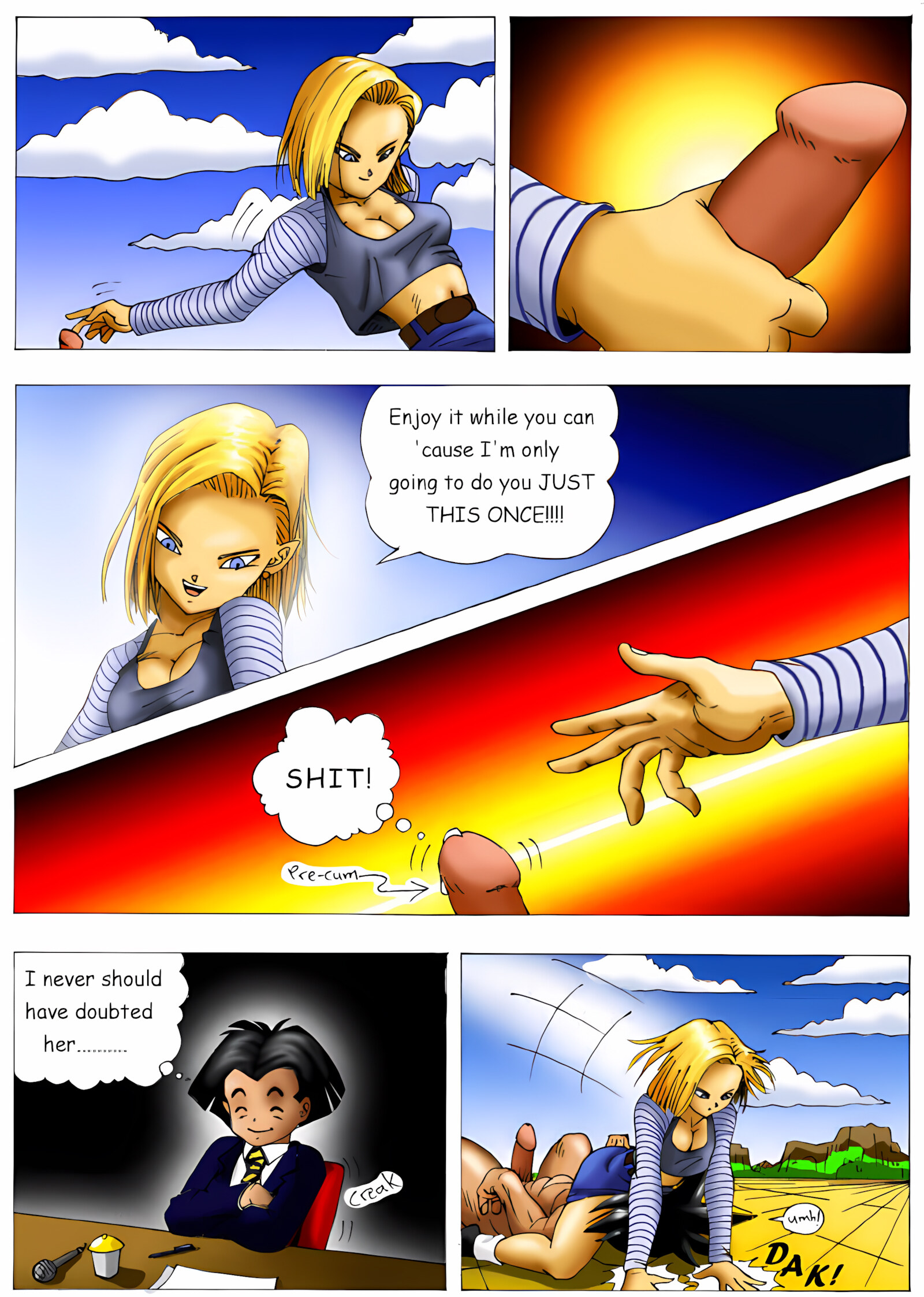 Dirty Fighting (Dragon Ball Z) [CUM], Dirty Fighting (Dragon Ball Z), page 8 of 19
