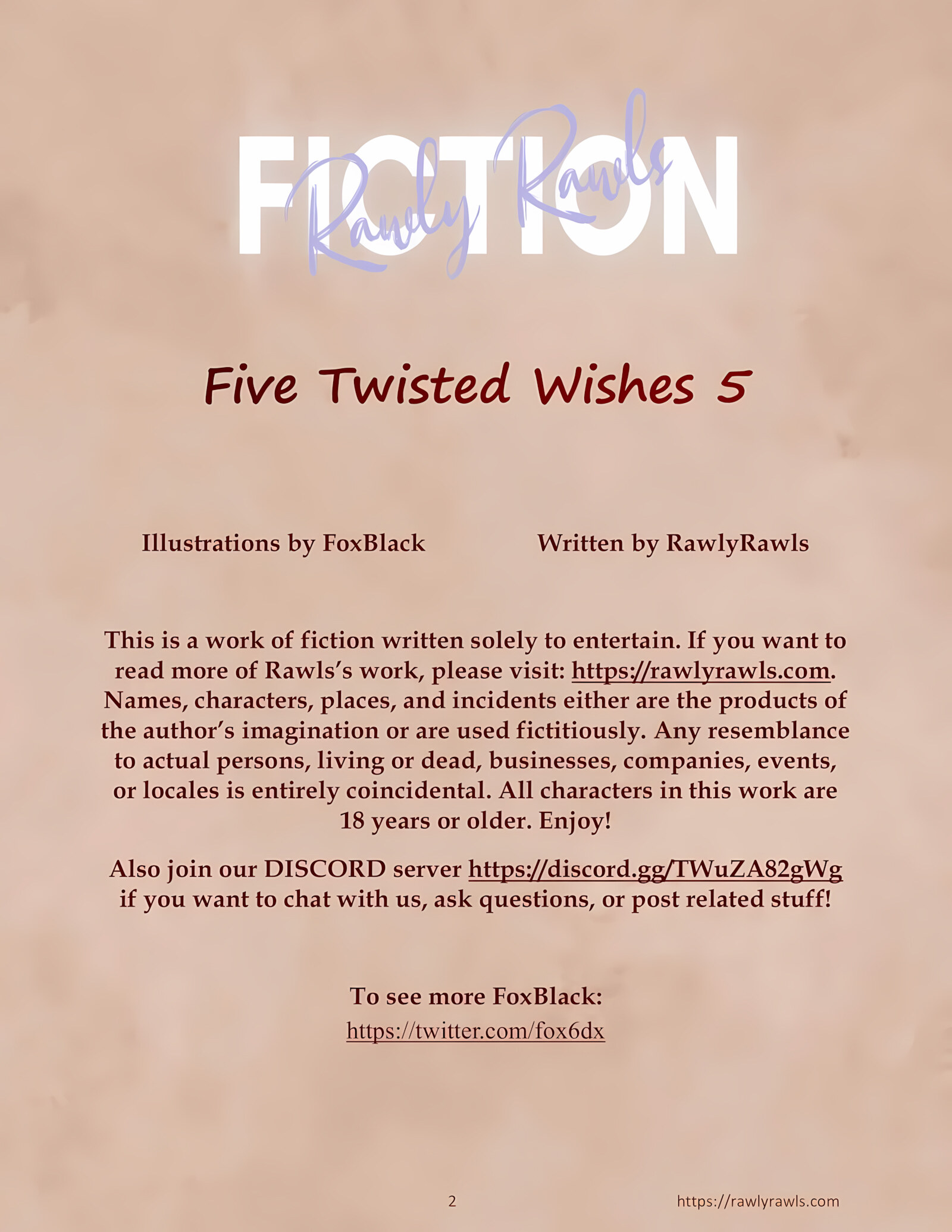 Five Twisted Wishes [FoxBlack , RawlyRawls], Five Twisted Wishes 5, page 2 of 13