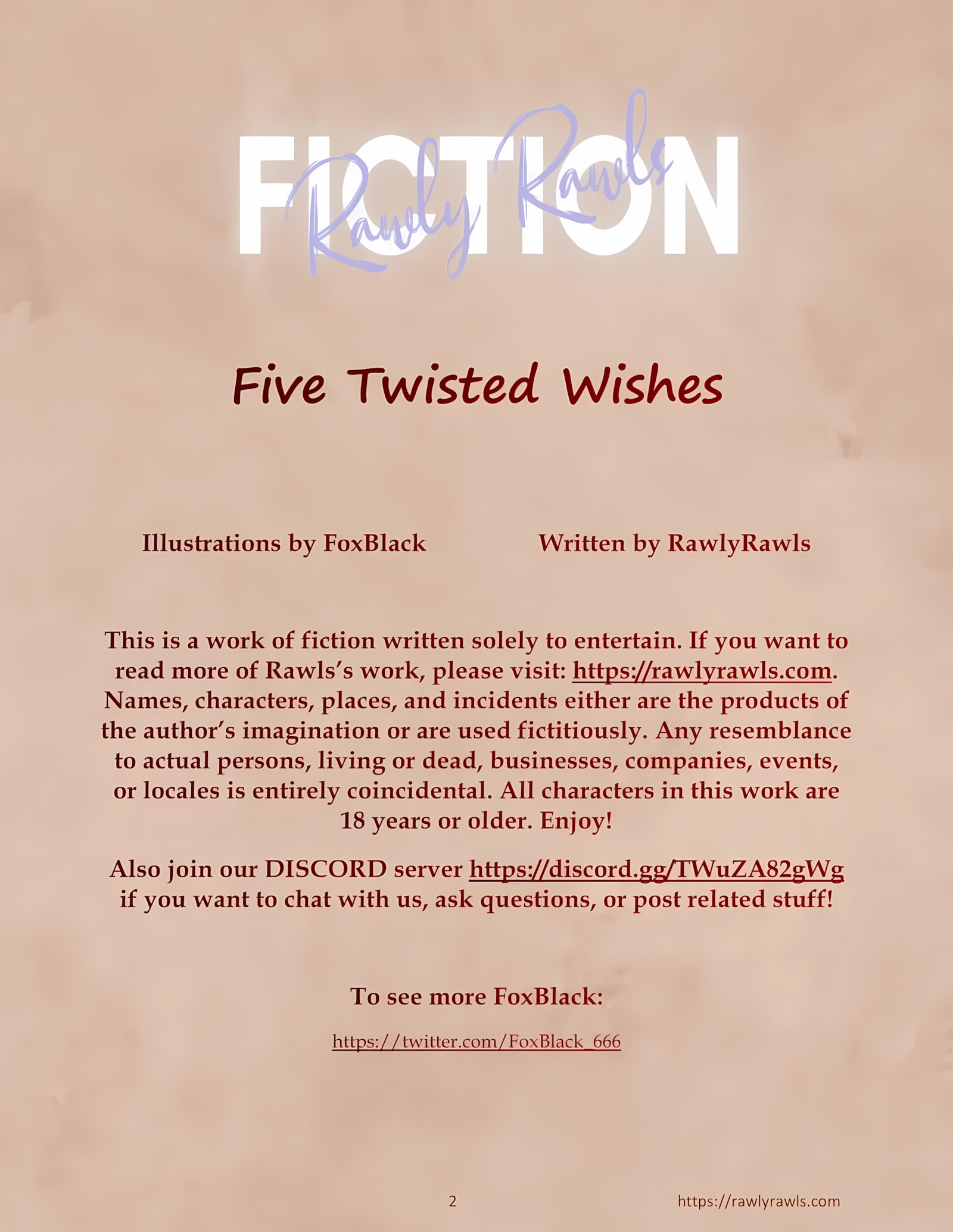 Five Twisted Wishes [FoxBlack , RawlyRawls], Five Twisted Wishes 1, page 2 of 12