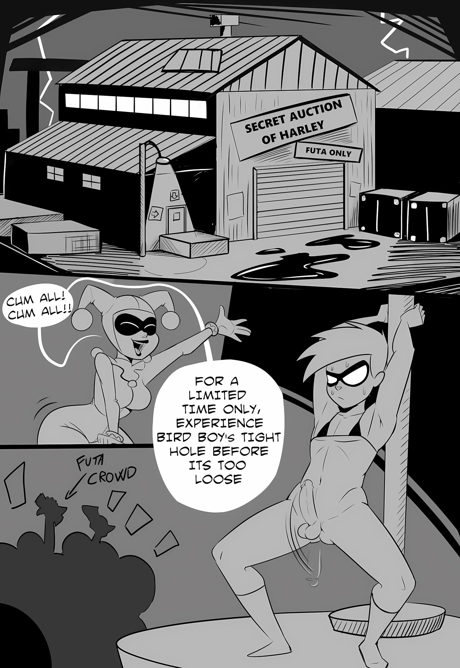 Harley captures Robin (Batman) [Spakka], Harley captures Robin (Batman), page 3 of 5