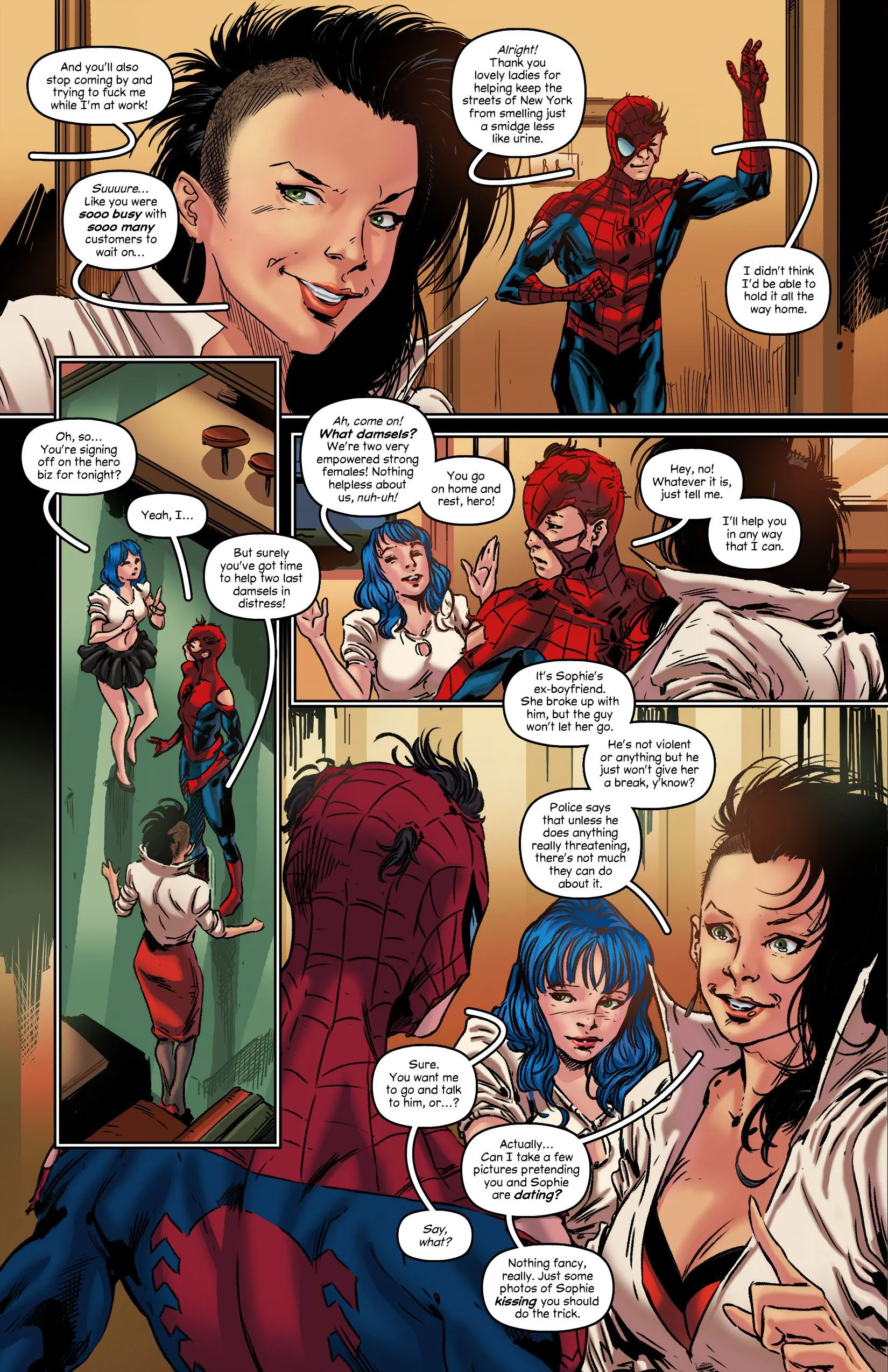 Hot Coffee (Spider-Man), 1 . Hot Coffee [Tracy Scops], page 5 of 13
