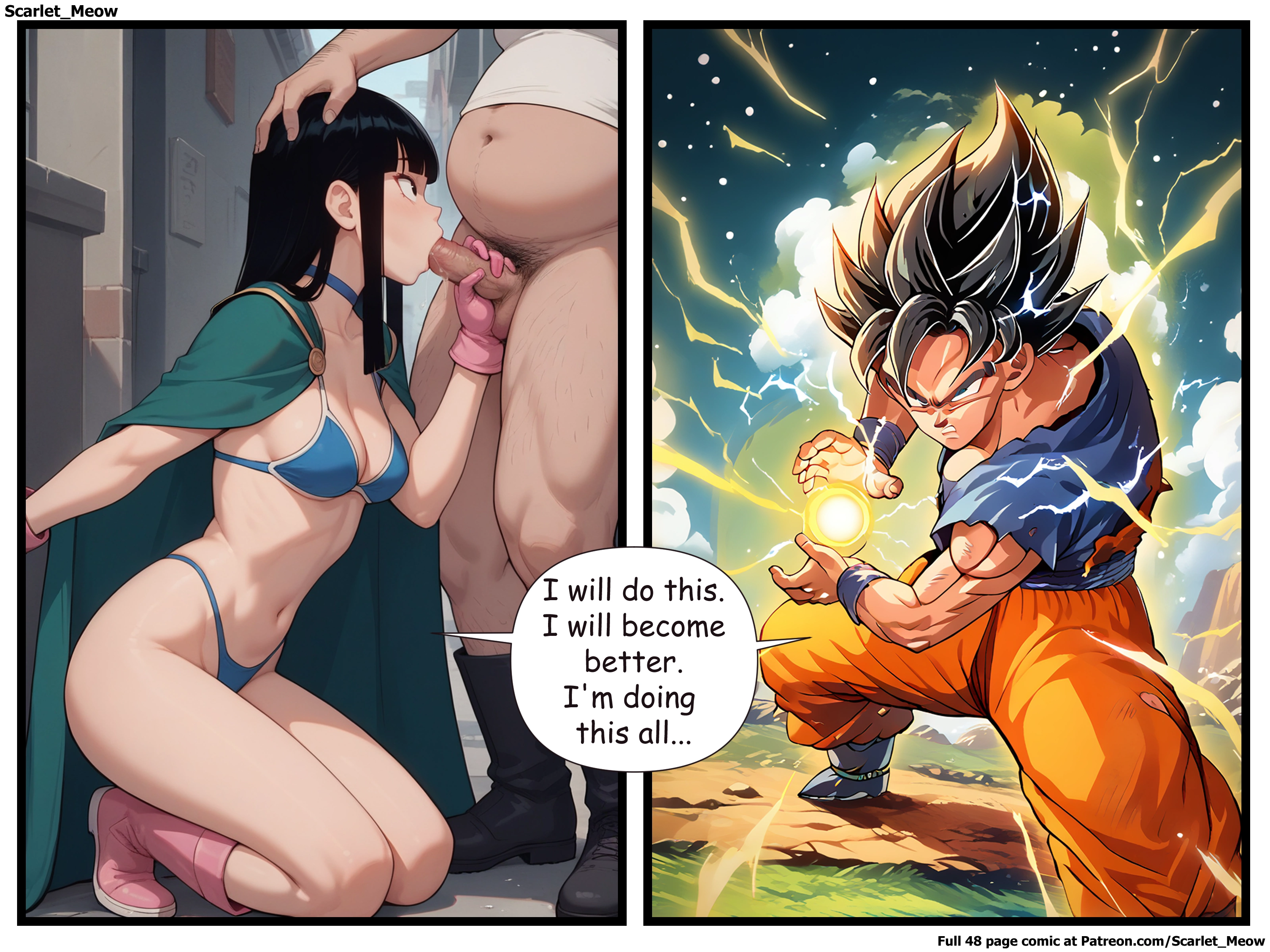 AI Generated – Goku’s Absence [Scarlet Meow], Goku's Absence 2, page 12 of 49