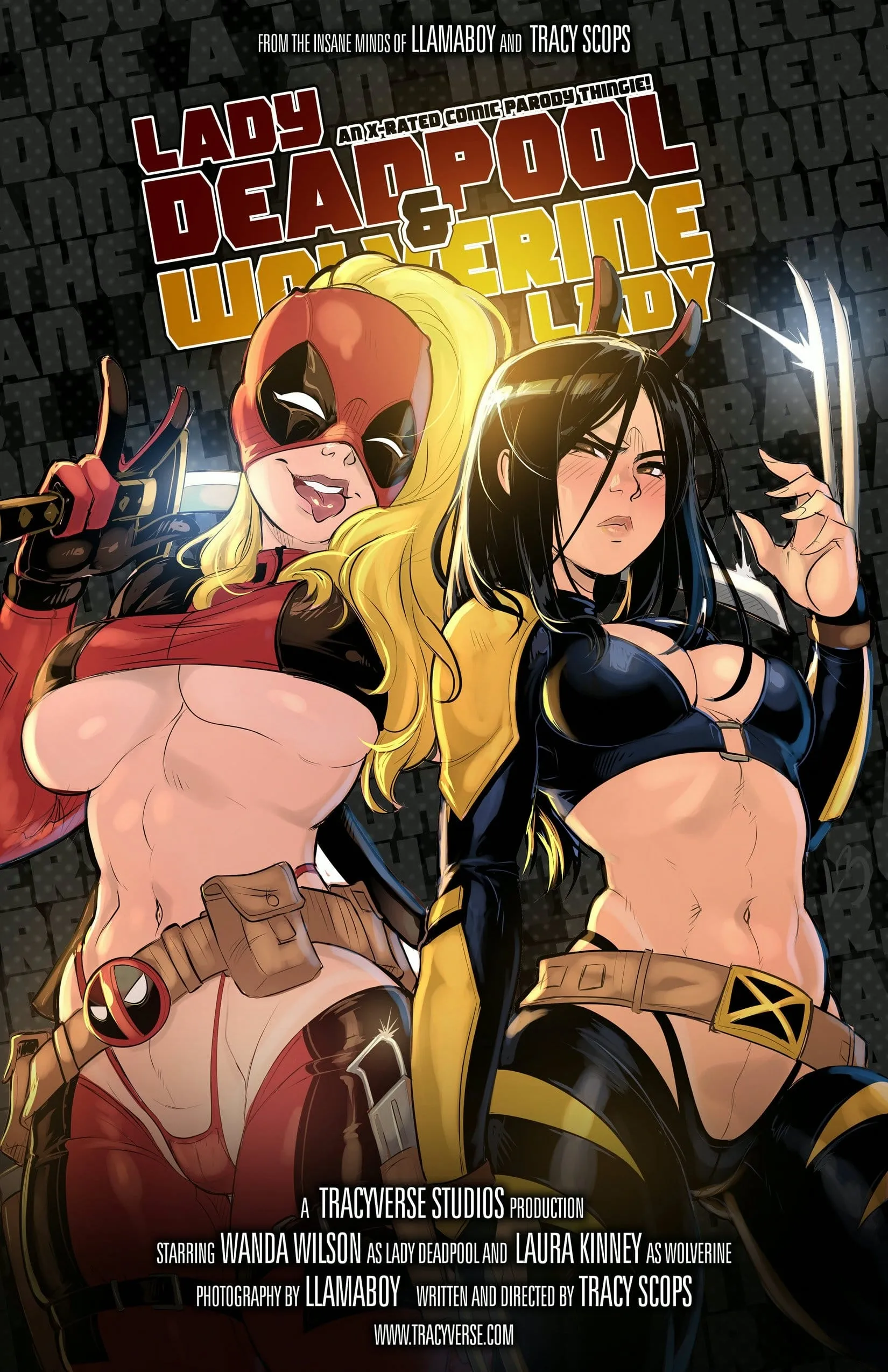 Lady Deadpool and Wolverine Lady [Tracy Scops], 1 . Lady Deadpool and Wolverine Lady, page 1 of 20
