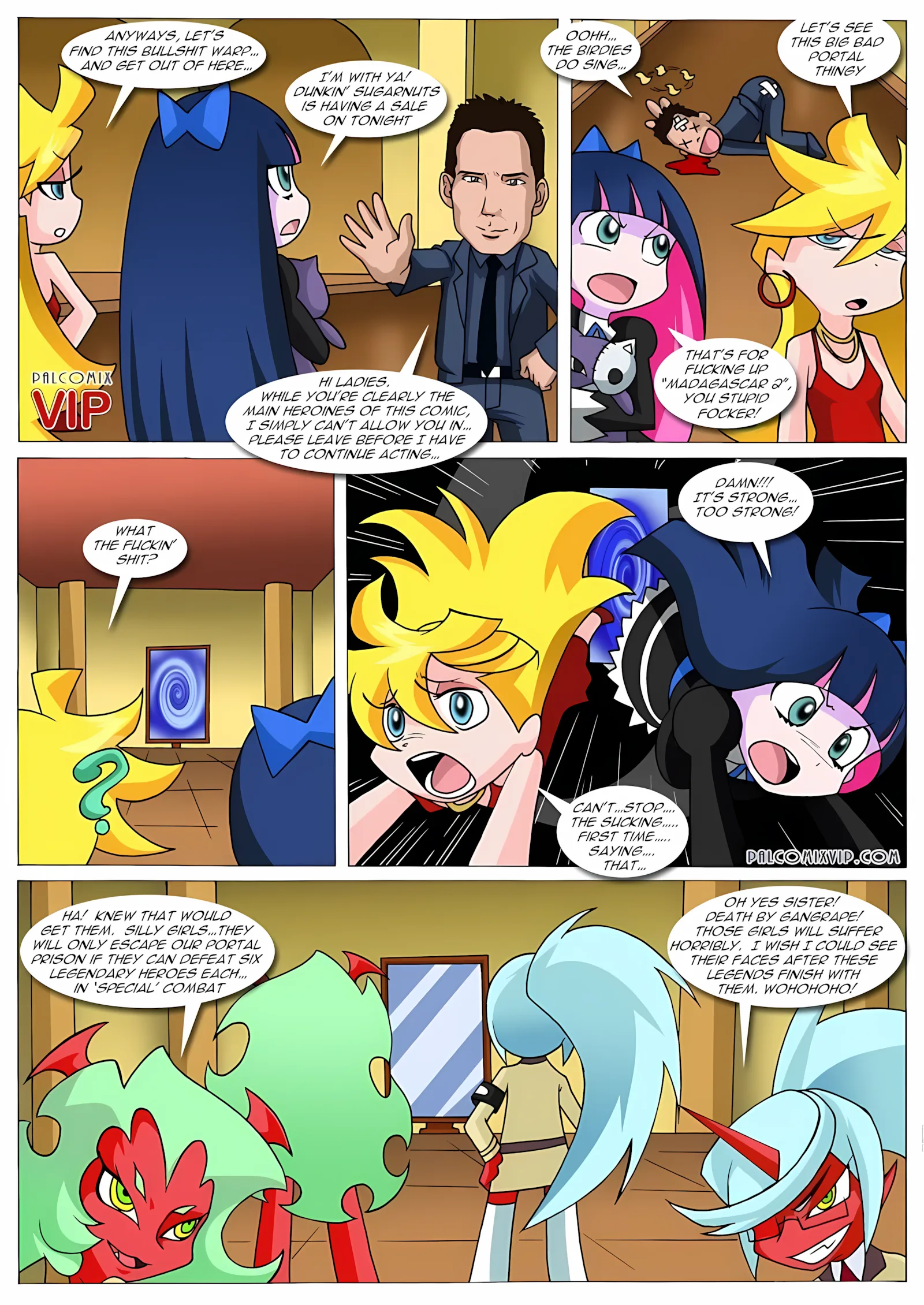 Let’s Do The Time Warp Again (Panty And Stocking With Garterbelt), 1 . Let's Do The Time Warp Again - Chapter 1 (Panty And Stocking With Garterbelt) [PalComix], page 4 of 21