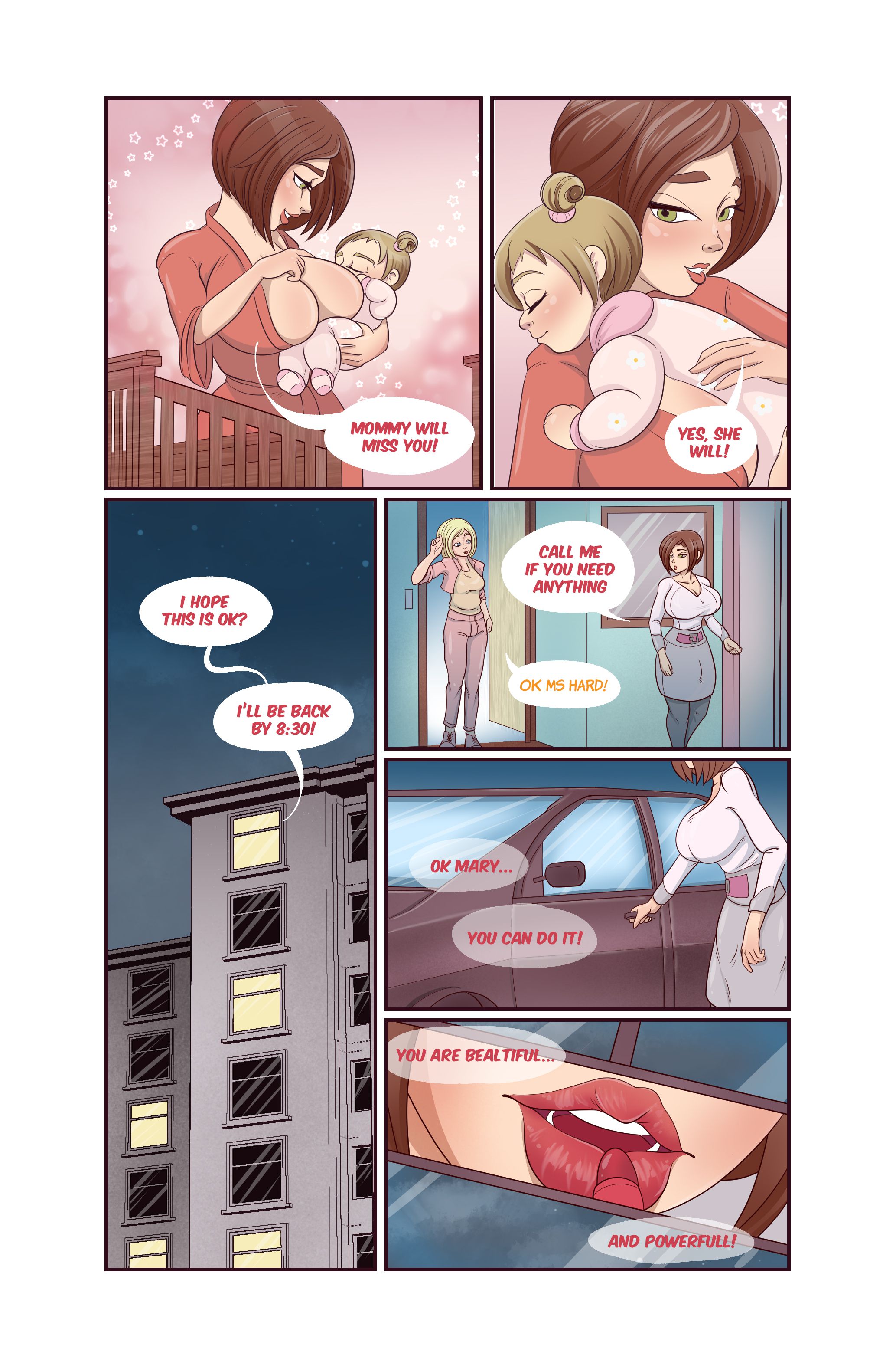 Mary’s First Time [Agent Red Girl], Mary’s First Time 5, page 8 of 24