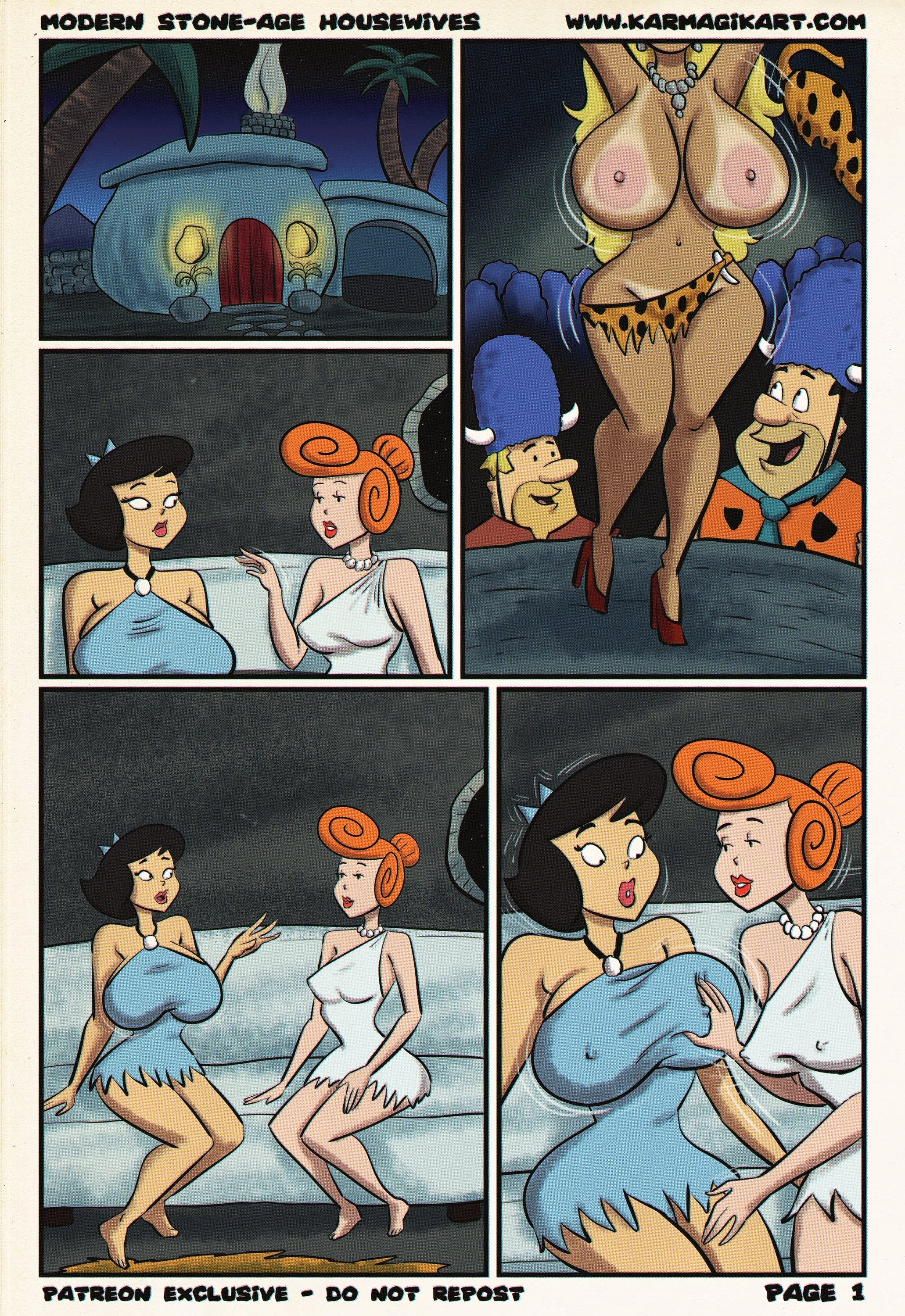 Modern Stone-Age Housewives (The Flintstones), 2. Modern Stone-Age Housewives Ch 1.5 [Karmagik], page 1 of 6