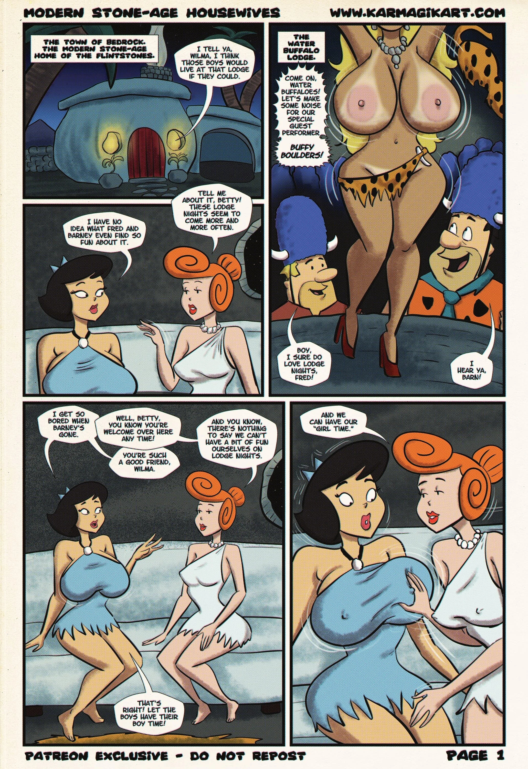 Modern Stone-Age Housewives (The Flintstones), 1. Modern Stone-Age Housewives Ch. 1 [Karmagik], page 6 of 11